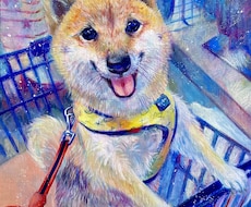 大切なご家族･ペットの似顔絵描きます 油彩であなたの大切なご家族、ペットの似顔絵を描きます。