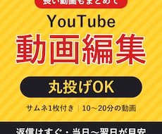 YouTube動画を丸投げOKで編集します イメージ1