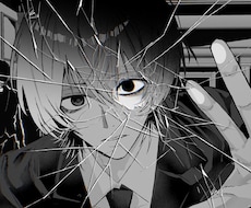 ストーリーを感じさせるモノクロイラスト描きます 短期で納品可能　ほんのりダークからポップまで幅広く