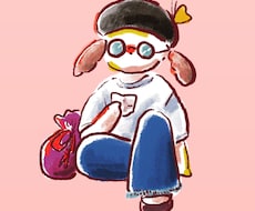 かわいい動物イラストを描きおろします SNSのアイコンなどにおすすめです