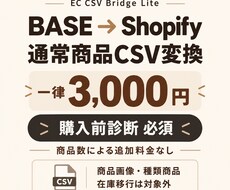 BASE商品CSVをShopify用に変換します イメージ1