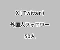 X外国人フォロワー50人増やします ⭐高品質⭐外国人フォロワーが増えるよう拡散します！