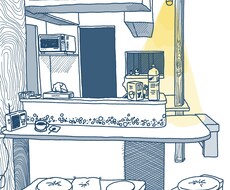 内装などの線画イラスト描きます イメージ1