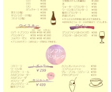PowerPointで編集可能なメニュー表作ります 居酒屋・カフェのオーナーの方へ