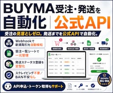 BUYMA_受注・発送を自動｜公式APIで組みます 受注の見落としゼロ。発送までを公式APIで自動化。