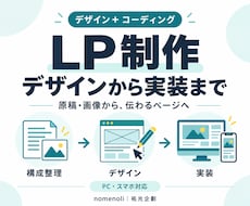 伝わるLPをデザインから実装まで制作します イメージ1