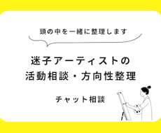 迷子アーティストの活動相談・方向性整理します イメージ1
