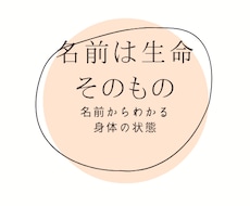 あなた様のお名前簡易鑑定します イメージ1