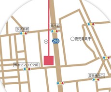 あなただけの地図を作成致します ホームページやチラシなど使いたいところに合わせてご提案します