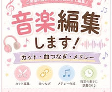 音楽をカット、編集します イメージ1