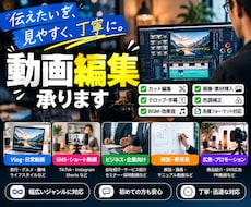 幅広いジャンルの動画を丁寧に編集します イメージ1