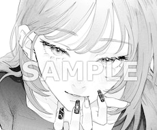 コミック調のモノトーンイラストお描きします 漫画風の一枚絵や挿絵など、無彩色イラストおまかせください！