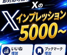 Xのインプレッションを5000回以上増加させます イメージ1