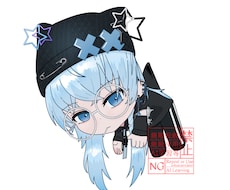 簡易背景付きミニキャライラストを作成します イメージ1