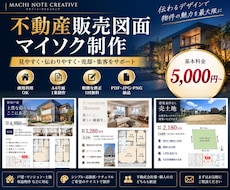 不動産販売図面・マイソクを制作します イメージ1