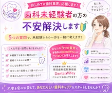 歯科業界初めての方！歯科業界の不安に回答します イメージ1