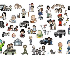 似顔絵やお気に入りのモノのイラストを作成します イメージ1