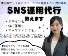 3ヶ月でSNS運用代行マスターできます イメージ1