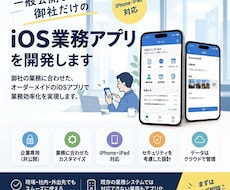 企業専用・非公開のiOS業務アプリを開発します イメージ1