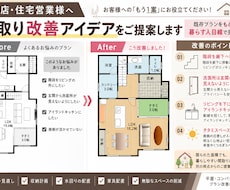 工務店・住宅営業様の間取り改善案を作成します イメージ1