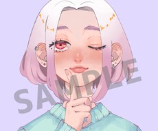 SNSアイコン用のイラスト作成します イメージ1