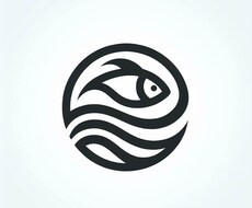 白黒ロゴ　見やすいデザイン作ります イメージ1