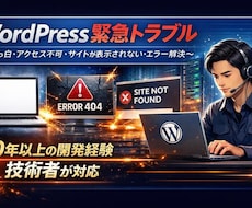 WordPress緊急トラブルを即日解決します イメージ1