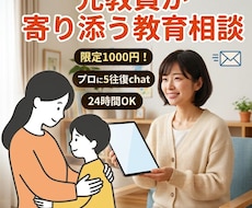 先着3名様限定❣️お子さんの悩みに元教員が答えます イメージ1