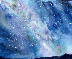 水彩を使って手描きの絵を描きます 水彩で描いた世界で一枚の温かみのある絵をお届けします。