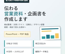 営業資料・企画書を作成します イメージ1