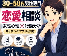 30〜50代男性の恋愛相談に乗ります イメージ1