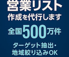 営業リスト作成を代行します イメージ1