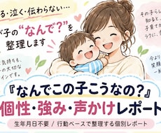 なんでこの子こうなの？」を行動20問から整理します イメージ1