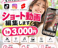 SNS用ショート動画を3,000円で編集します イメージ1