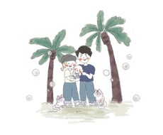 オシャレであたたかいウェルカムボードを描きます イメージ1