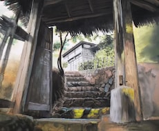 自然描写は、おまかせを!風景画、描きます 手描きの味わいをいかがでしょうか?