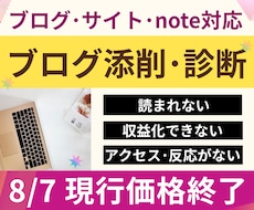 ブログ添削診断⭐︎成果につながるブログ改善をします 文章×アフィリエイト×SEO×収益化の問題点を記事添削＋診断