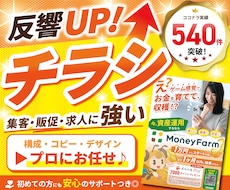 ターゲットの反響重視！チラシ・フライヤー作成します ターゲットや目的に合わせてご提案！同時にSNS広告も作成可◎