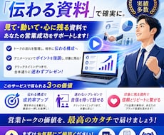 保険営業のトークを動くパワポ資料に仕上げます イメージ1