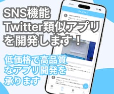 低価格でSNS開発を承ります アプリ開発歴５年以上のプログラマーが低価格でアプリ実現します