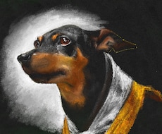 ペットの絵をクレヨン画風にリアルに描きます イメージ1