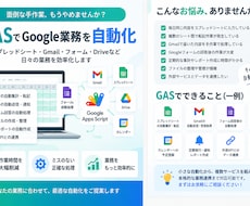 GASでGoogle業務を自動化します イメージ1
