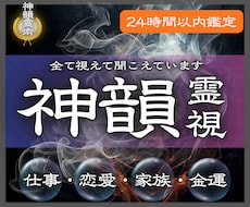 霊視鑑定 様々なお悩みに最善の解決策を占います 仕事、子宝、健康や不調、今後の人生、開運など、何でも鑑定可能