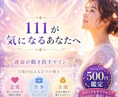 ５００円鑑定【ナンバー111】の導き占います