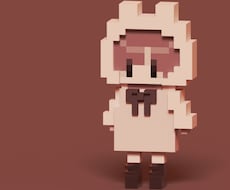 商用利用可■□３Dドット絵イラストを制作します 一風変わった、かわいい３Dドット絵を制作いたします