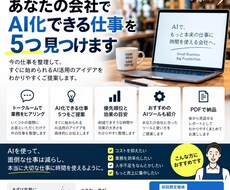 小さな会社のAI化できる仕事を5つ見つけます イメージ1