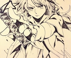 漫画風白黒イラスト作成致します 力強くメリハリのついたイラストをお求めの方は是非！
