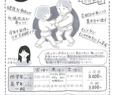 伝わる！かわゆくて温かナイスなチラシ手描きします 【伝えたいことパッと伝わる】美しく読みやすいイラスト多めも◎