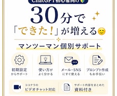 ChatGPT初心者を30分でサポートします イメージ1