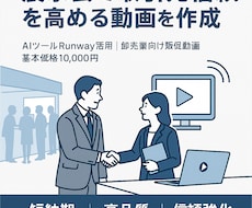 展示会で取引先信頼を高める動画を作成します イメージ1